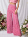 1970s Solid Sequined Disco Wide Leg Pants - vintage fashion, retro style