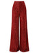 1970s Solid Sequined Disco Wide Leg Pants - vintage fashion, retro style