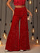 1970s Solid Sequined Disco Wide Leg Pants - vintage fashion, retro style