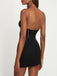 1970s Solid Spaghetti Straps Rhinestones Dress — the kind of 1970s dress that makes strangers smile