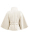 1970s Solid Turtlenecck Belted Cloak Jacket - vintage fashion, retro style