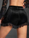1970s Solid Velvet Lace Pleated Shorts: timeless 1970s elegance she makes her own