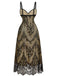 Black 1940s Lace Cami Classic Dress 4
