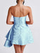 1970s Strapless Roses Jacquard Dress - vintage dress, retro fashion