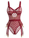 1970s Strappy Chain Accents Sheer Mesh Lingerie - vintage fashion, retro style