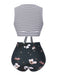 1970s Striped Waist Tie Floral Tankini Set, classic vintage style elegant retro fashion - Image 3
