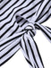 1970s Striped Waist Tie Floral Tankini Set, classic vintage style elegant retro fashion - Image 4