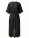 1970s Tie Sheer Polka Dot Maxi Cover-Up Dress - vintage dress, retro fashion