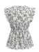 Blue 1950s Vintage Retro Blouse 2