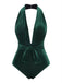1970s Velvet Deep VNeck Swimsuit | 1970s | vintage swimsuit, retro beachwear