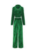 2PCS Green 1980s Solid Pleated Flannelette Blazer & Wide-Leg Pants - vintage fashion, retro style