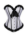1980s Binding Bow Box-Pleat Patchwork Corset - vintage fashion, retro style