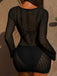 1980s Crochet Knit Cutout Ring Long Sleeve Cover-Up - vintage fashion, retro style