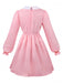 Pink 1980s Smocked Stranger Things Costume Eleven Dress - vintage dress, retro fashion