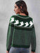 1980s Halloween Boo Polka Dot Knitted Sweater - vintage fashion, retro style