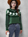 1980s Halloween Boo Polka Dot Knitted Sweater - vintage fashion, retro style