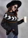 1980s Halloween Boo Polka Dot Knitted Sweater - vintage fashion, retro style