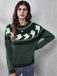 1980s Halloween Boo Polka Dot Knitted Sweater - vintage fashion, retro style
