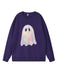 1980s Halloween Ghost Pumpkin Vintage Sweatshirt - vintage fashion, retro style