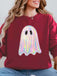 1980s Halloween Ghost Pumpkin Vintage Sweatshirt - vintage fashion, retro style