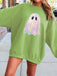 1980s Halloween Ghost Pumpkin Vintage Sweatshirt - vintage fashion, retro style