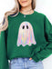 1980s Halloween Ghost Pumpkin Vintage Sweatshirt - vintage fashion, retro style