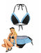 1980s-Halter-Contrast-Polka-Dot-Ruffle-Trim-Bikini-Set, vintage, retro, swimwear