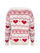 1980s Heart Pattern Valentine's Sweater - vintage fashion, retro style
