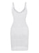 1980s Hollow U-Neck Side Slit Cover-Up - vintage fashion, retro style, classic elegance for vintage lovers