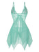 1980s Lace Satin Ribbon Babydoll Lingerie Set - vintage fashion, retro style