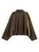 1980s Lapel Oversized Suede Jacket - vintage fashion, retro style