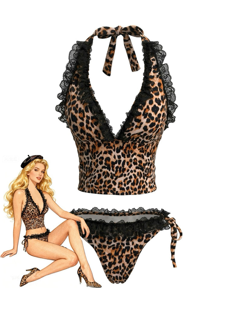 PAT 1980s Halter Swimsuit