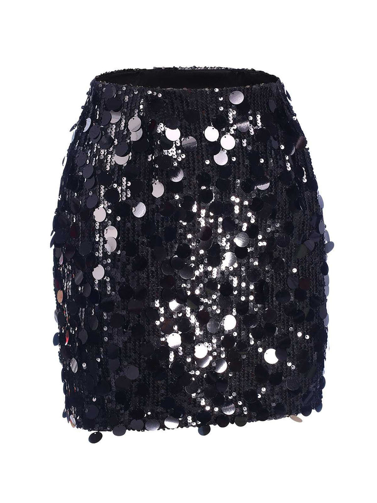 1980s Party Sequined Mini Pencil Skirt, vintage skirt, retro style - perfect for women who love vintage and retro fashion
