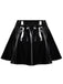 1980s Patent Leather Pleated Mini Skirt — 1980s femininity that moves with her mood
