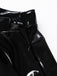She sways in this 1980s Patent Leather Pleated Mini Skirt and it's pure 1980s magic