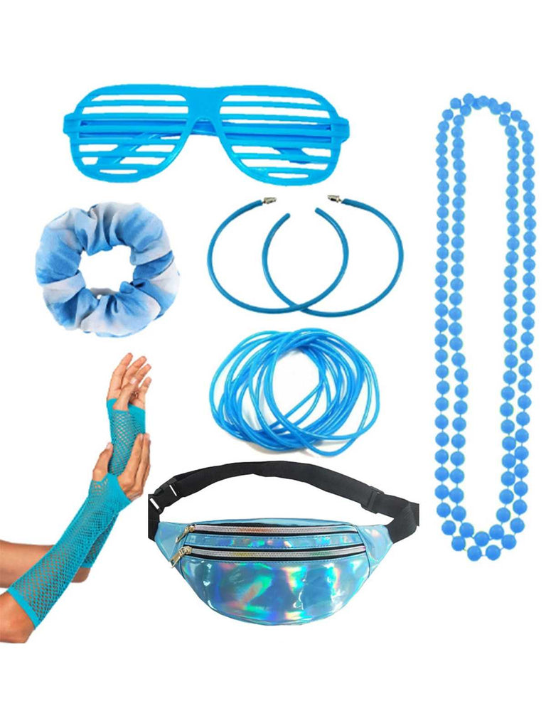 1980s Retro Costume Colorful Accessory Set - vintage fashion, retro style