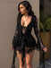 1980s Lace Ribbon Tie Ruffle Bell-Sleeve Romper Dress - vintage dress, retro fashion