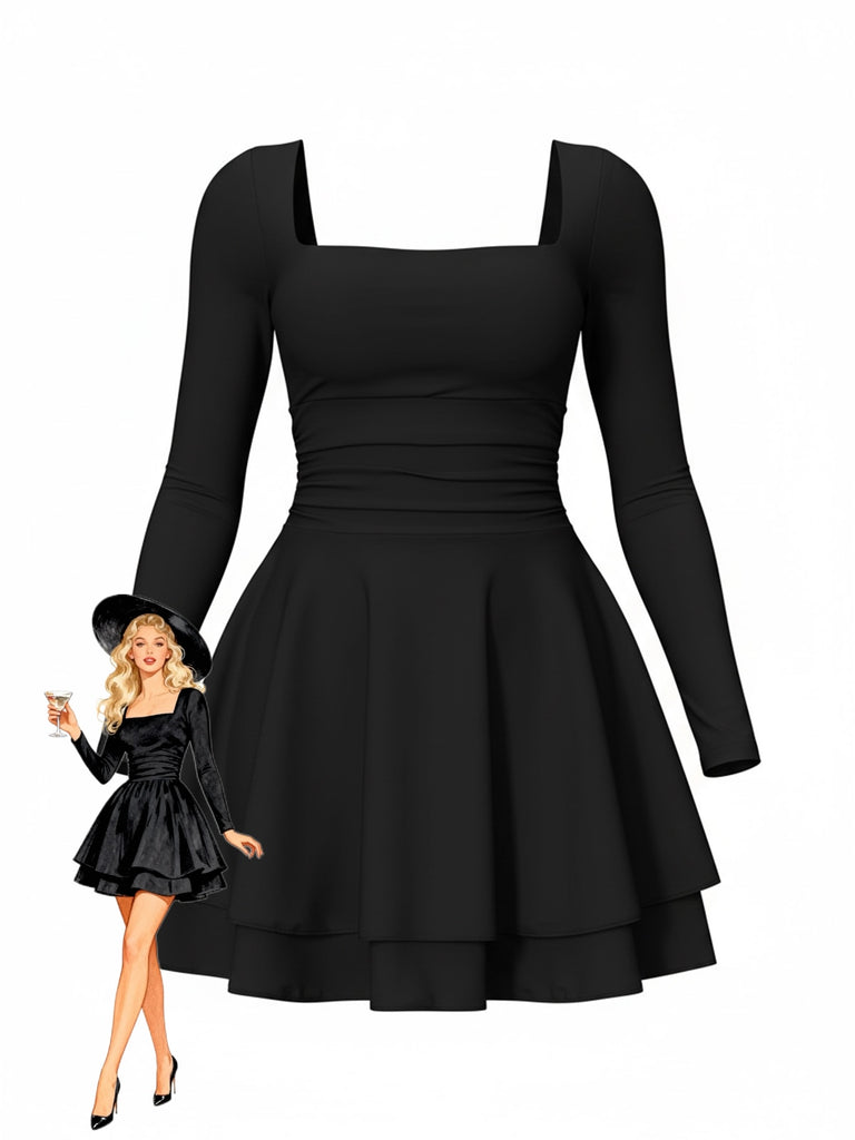 slim fit dress slacks Tamara Denim Dress – Retrofete main image 1