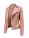 1980s Solid Lapel Leather Jacket: 1980s tailoring for the woman who leads