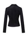 1980s Solid Lapel Suede Leather Jacket - vintage fashion, retro style
