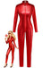 1980s Solid PU Leather Zipper Jumpsuit - vintage jumpsuit, retro fashion