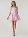 1980s Solid Rhinestone Straps Puffy Dress — a 1980s silhouette that turns sidewalks into runways
