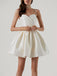 This 1980s Solid Rhinestone Straps Puffy Dress wraps her in 1980s elegance, one twirl at a time