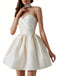 1980s Solid Rhinestone Straps Puffy Dress — the kind of 1980s dress that makes strangers smile
