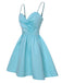 1980s Solid Rhinestone Straps Puffy Dress — the kind of 1980s dress that makes strangers smile