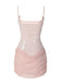 1980s Solid Sequined Patchwork Mini Dress - vintage dress, retro fashion