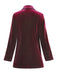 1980s Solid Velvet Double-Breasted Lapel Blazer, vintage fashion, retro style - perfect for women who love vintage and retro fashion
