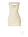 1980s Strapless Heart Cutout Diamond Lace Dress - vintage dress, retro fashion