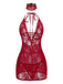 1980s V-Neck Backless Sexy Lace Cami Nightgown - vintage nightgown, retro sleepwear