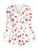1980s V-Neck Heart Slip Print Romper Pajama - vintage jumpsuit, retro fashion
